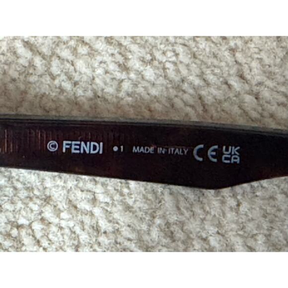 FENDI Way FE50001l 052 Havana Color Geometric Frame with Prescription Lens - Picture 7 of 16